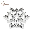 Large Christmas Snowflake Metal Cookie Cutter Mold , 3D Stainless Steel Pastry biscuit cutter mould