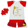 66TQZ258-65 Yihong Infant & Toddlers Summer Icing Short Outfit Girls Set Clothing Summer Yiwu Cheap Kids Garments