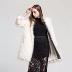 High Quality jacket modern raccoon parka woman mink fur coat