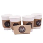 Hot Drink Kraft Paper Sleeve For Coffee Cup