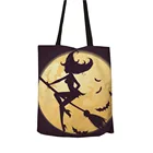 Ginzeal 2019 Girls' Favorite Halloween Cotton Plain Canvas Tote Bag Clutch Bag