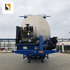 Three axles 60-ton bulk cement transport tanker trailer for sale