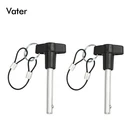 Carbon Steel T Head Quick Release Pushing Button Pin with wire rope