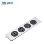 High quality embedded power multimedia desktop socket connection panel