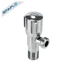 201 stainless steel chrome plating finish 1/2 inch valve for sink bathroom toilet