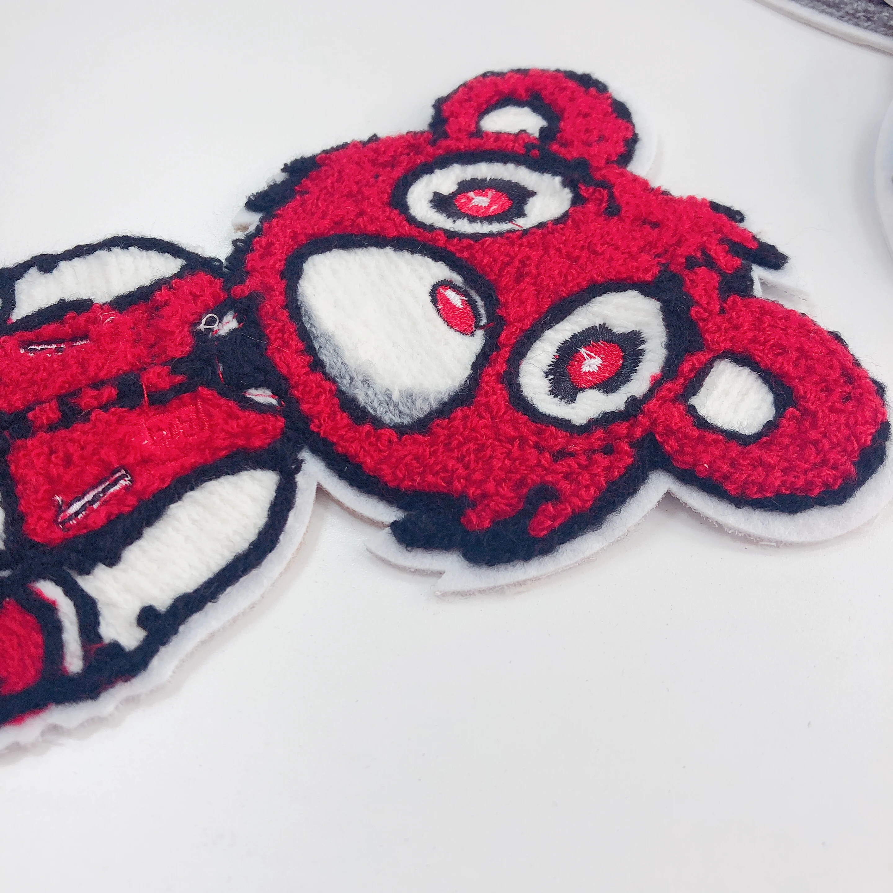 Wholesale custom sew on towel embroidery patch garment woven patch for boys for clothingIMG_1741