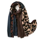 Spring Printed Scarf Polyester Print Women's 100%polyester Leopard Printed Solid Hijab Light Woven Shawls Scarf
