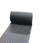 Conveyor drive head pulley lagging wear ceramic rubber plates