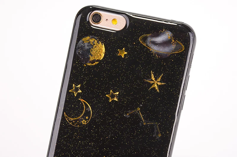 Planet star silicone case iphone 6 s 7 8 plus x (10)