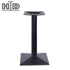 Restaurant dining metal square tube table leg
