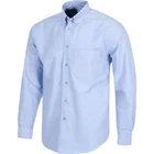 100% Cotton Mens Formal Oxford Shirt Blue Work Uniform