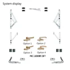 Professional aluminum top hung window hardware system accessories