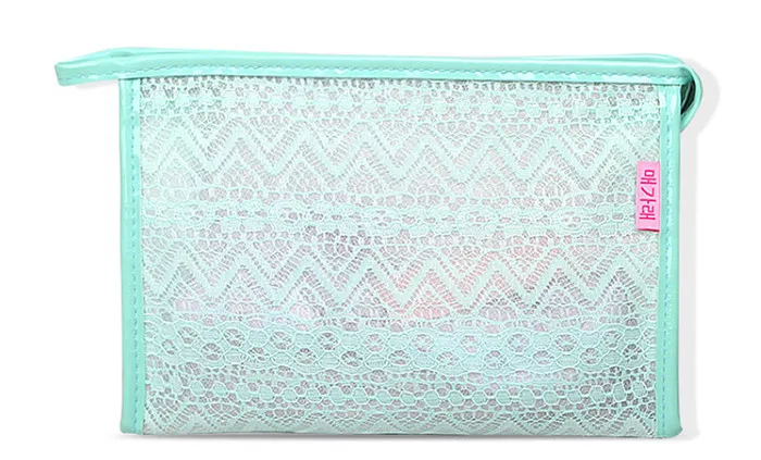 Custom Clear PVC Lace Beauty Travel Makeup bag Cosmetic Bag_7