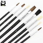 8 pcs oil artist brush set detail flat and round for oil, acrylic and watercolor