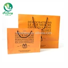 Fashion design cotton handle kraft paper bags with your own logo