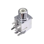 2018 hot 3 hole RCA audio connector vertical 2 pin connector for pcb board