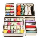 Closet Underwear Organizer Drawer Divider for Bras Panties Socks Ties fabric pants storage box