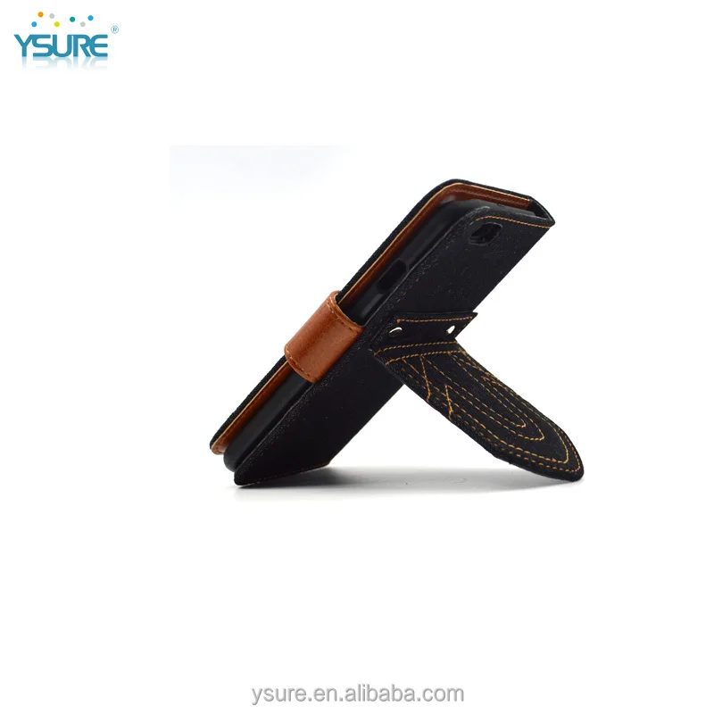 Unique Design Pure Color Fabric Wallet Leather Phone Case For Nokia Lumia 1030 with PVC ID and credit card slots