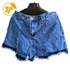 Hot selling cheap price hot pants bale used clothes Of Ladies MINI pants(jean+cotton)