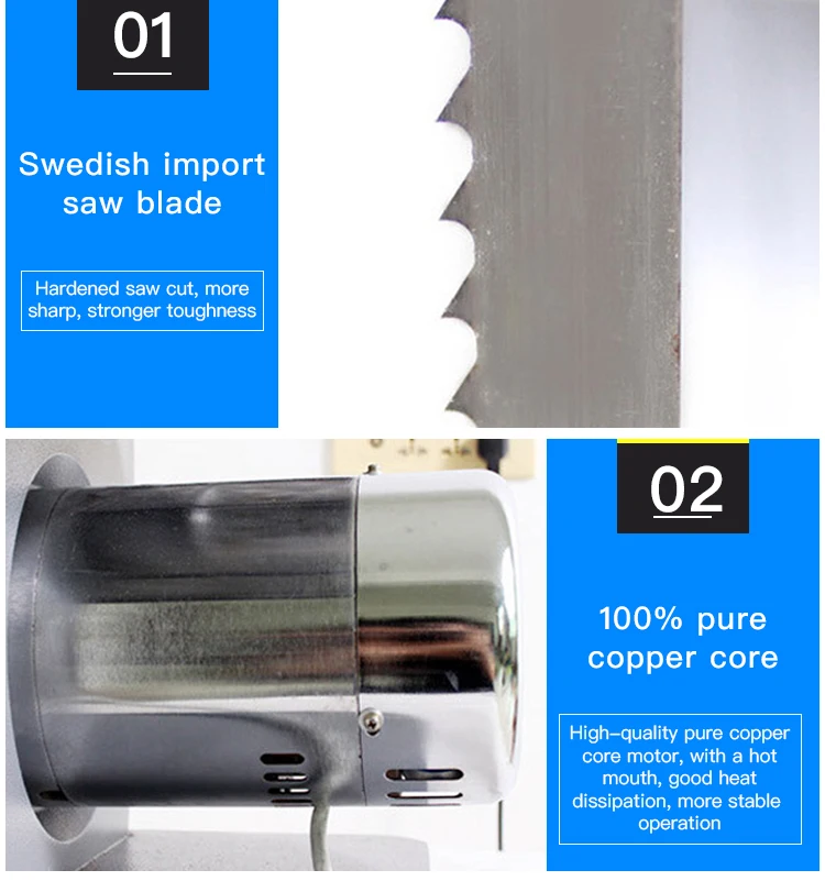 Factory Price Meat Bone Saw Machine Professional Cutting Frozen Meat Electric Butchers Bone Saw Machine Chicken Cutter factory