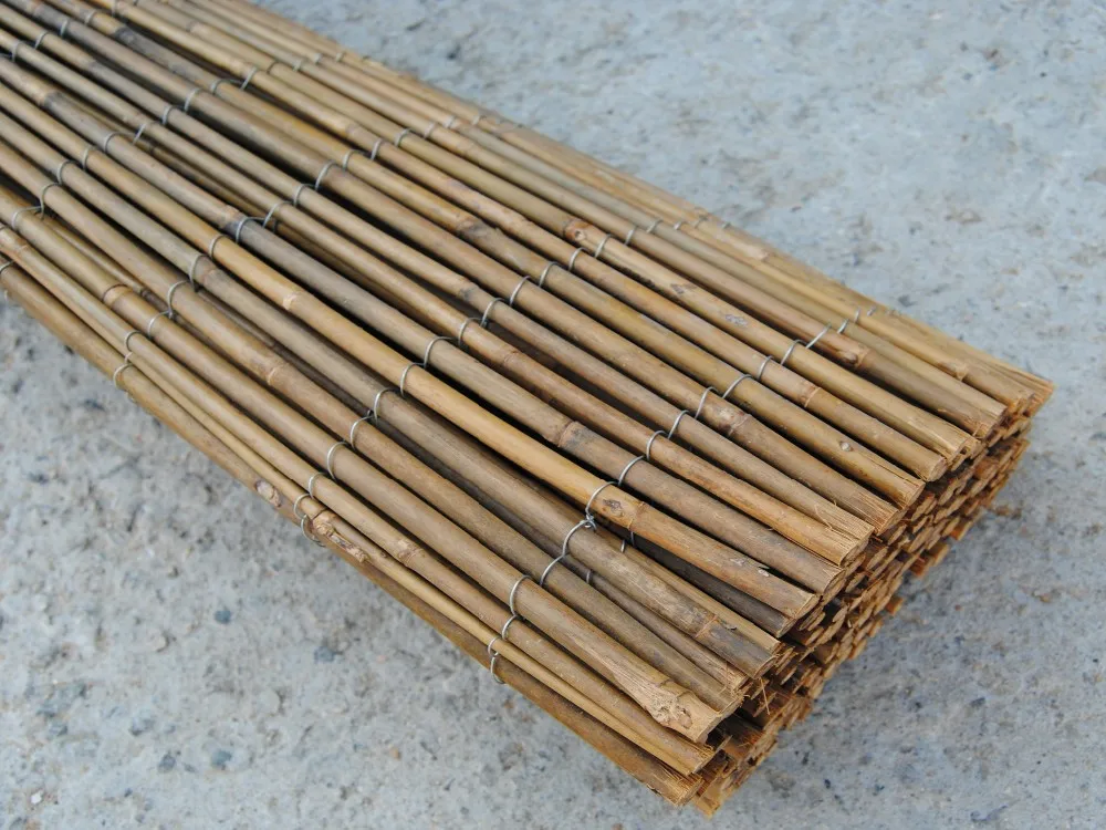 Polished natura water gardening reed fencings rolled fence reed mats