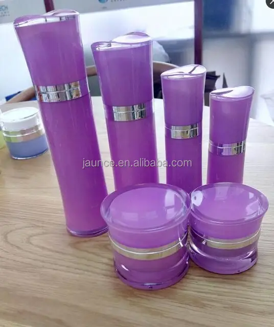 wasp waist acrylic cosmetic lotion bottle set