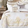Egyptian Cotton Embroidered White color Luxury Royal Bedding set