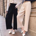 2019 Wholesale One Size Women Loose Nine Minutes Wide Leg Pants