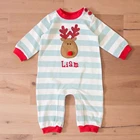 newborn baby clothes raindeer christmas baby boy romper