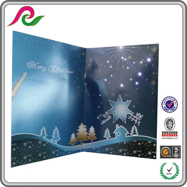 xmas paper magic group music greeting card