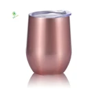 Portable Stemless Stainless Steel Cup Wine Tumbler With Lid