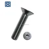 Carbon steel plain M3 M5 Socket countersunk head cap screw DIN7991