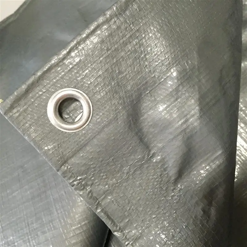 Polyethylene Tarp / Tent Fabric / Plastic Sheets Heavy Duty Mesh Tarps Reinforced Eyelets