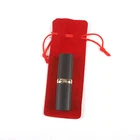 Fashion logo printed custom eco friendly breathable velvet drawstring small pouch