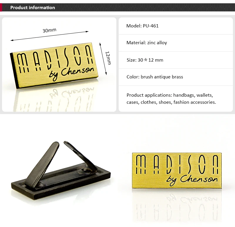 Custom Made Metal Logo Charms
