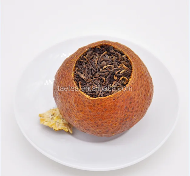 quot; dried orange/tangerine peel mixed with pu erh tea flavored