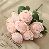 K-1090 Long-Term Spot Supply 9 Colors 10Head Artificial Wedding Bouquet Rose Flower