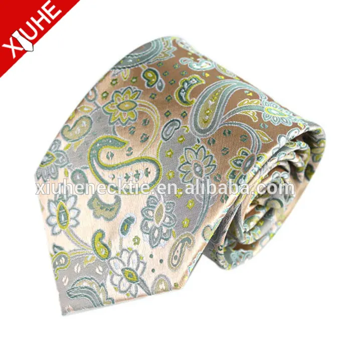 2018 latest fashion jacquard paisley necktie polyester tie