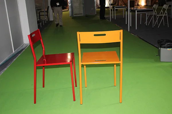 アンティークスタッキング簡単金属フレームダイニング椅子仕入れ・メーカー・工場