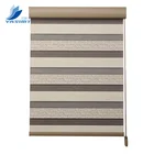 Low Cost Window Plain Manual Bead Rope Zebra Blinds Shades
