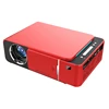 NEW T6 3500ANSI Lumens 1080P LCD Technology Mini Portable HD Theater Projector Support HD MI, AV, VGA, USB(Red)