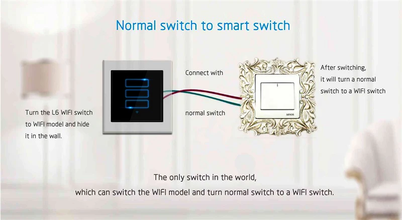 1 way touch switch схема подключения