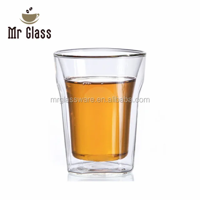 glass coffee cups mugs with handle for tea, coffee, milk or cold