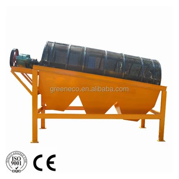 Portable gold washing plant trommel screen machine