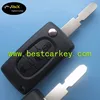 Topbest replace car key for 406 3 buttons flip smart remote key with trunk middle button CE0536 434 MHz ID46 Chip AAM car keys
