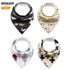 Amazon Bestseller Oem Baby Products Nylon Elastic Microfiber Polyester Bpa Free Baby Feeding Bib Product