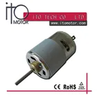 12V 24V 390 brush dc motor for headrest adjuster /hair dryer/vaccum cleaner/washer pump