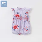 Dave bella newborn baby girls floral jumpsuits infant toddler clothes children summer romper 1 piece DBA6638