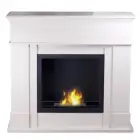 Modern design MDF mantel wood frame enthanol fireplace