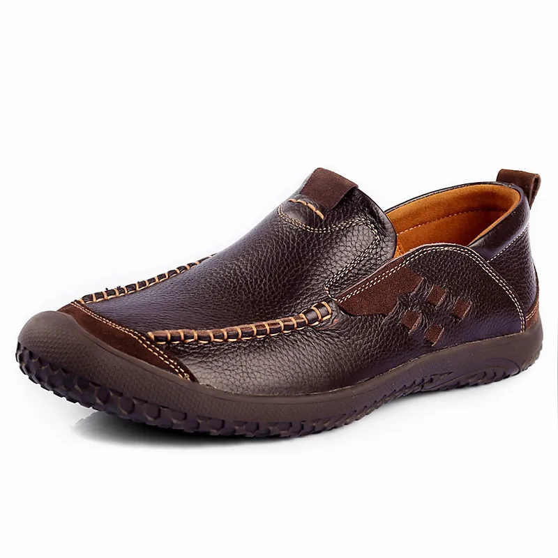 New Autumn Mens Shoes Casual Leather Loafers Flat Driving Shoes 2015 Fashion Hand Made Mocassin Sneakers Men Designer Shoes